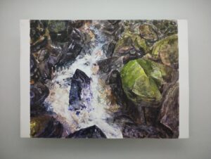 Original Watercolor Painting for sale titled Waterfall No1